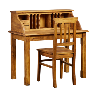 Biurko, sekretarzyk z drewna w rustykalnym