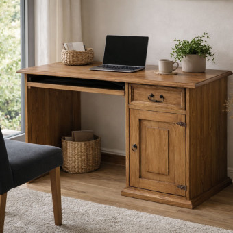 Biurko z Litego Drewna D-38