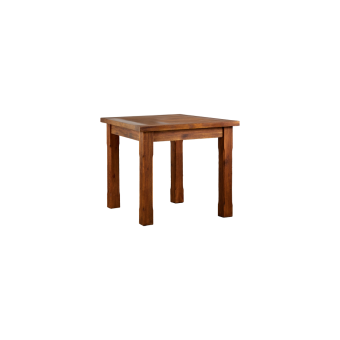 Kwadratowy drewniany woskowany stół