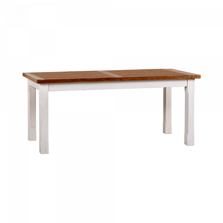 Stół z litego drewna - dwukolorowy MES-140-D