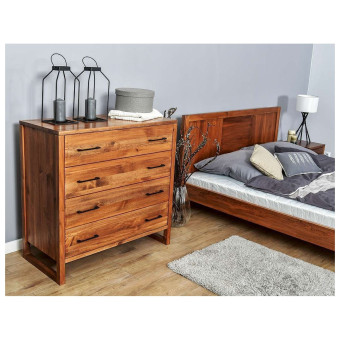 Drewniane łóżko w Skandynawskim stylu 180
