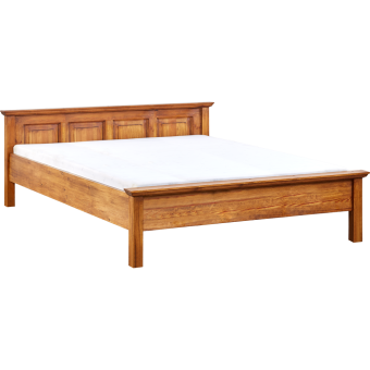 Małżeńskie łóżko rustykalne z drewna 200x200 cm