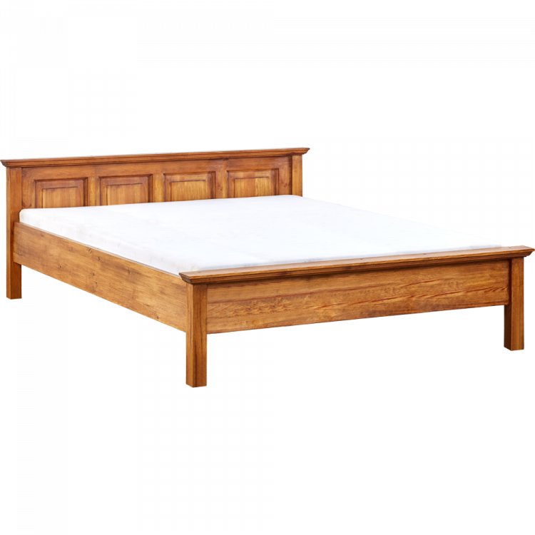 Małżeńskie łóżko rustykalne z drewna 200x200 cm