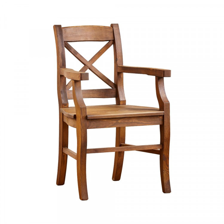 Krzesło biurkowe z drewna woskowane