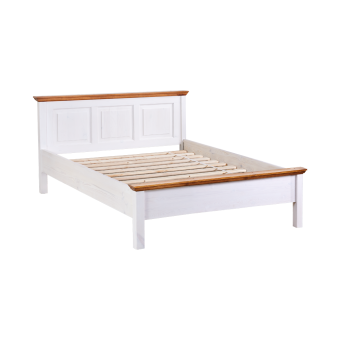 Łóżko z litego drewna - dwukolorowe 140