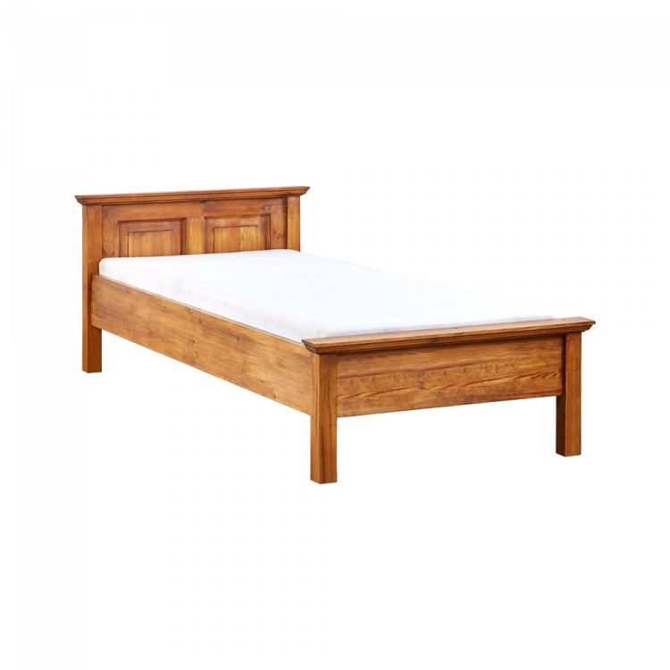 Łóżko hacienda z litego drewna 80x200 cm