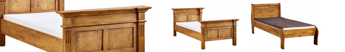Drewniane łóżka pojedyncze
